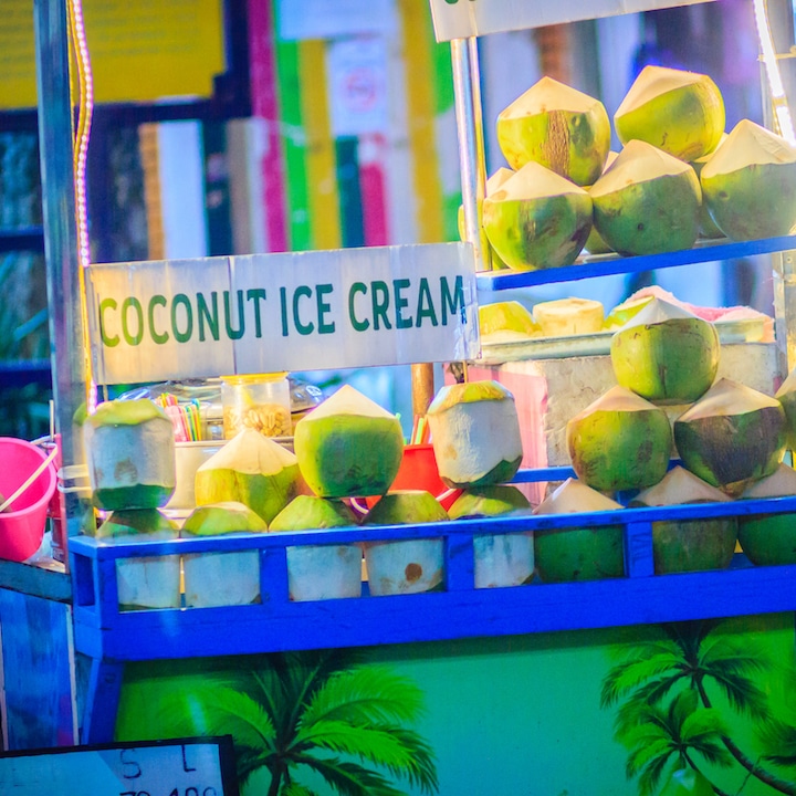 Coconut ice cream Thailand