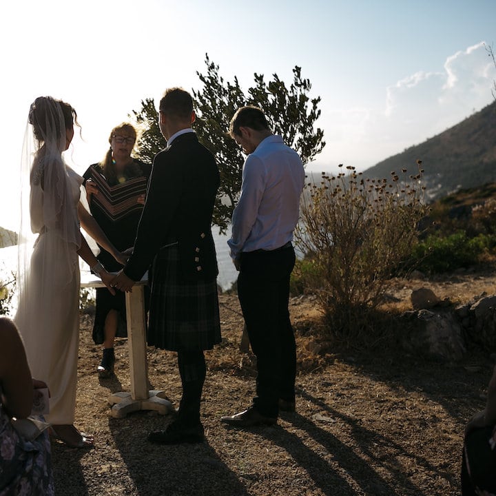 wedding on a mountain