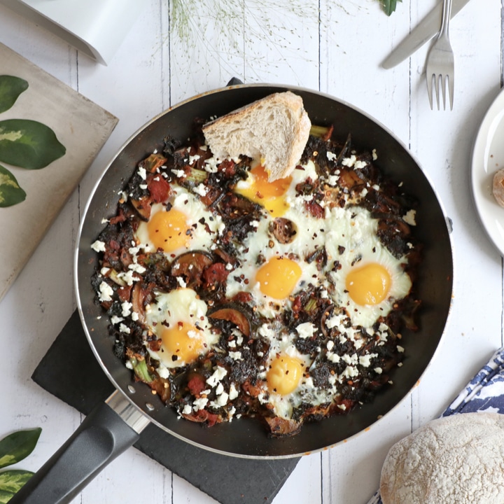 healthy weeknight dinners green shakshuka