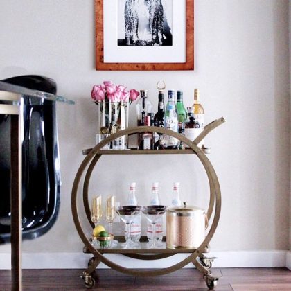 How To Stock And Style Your At Home Bar Cart