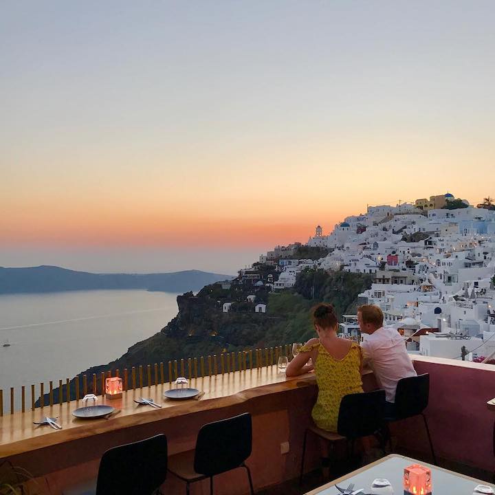 travel guide greek islands santorini eat la maison restaurant