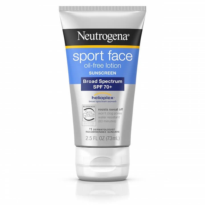 beauty best spf moisturiser neutrogena sport face