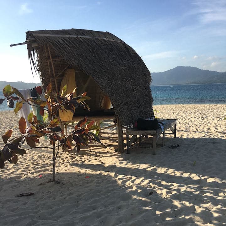 Tao Philippines beach hut