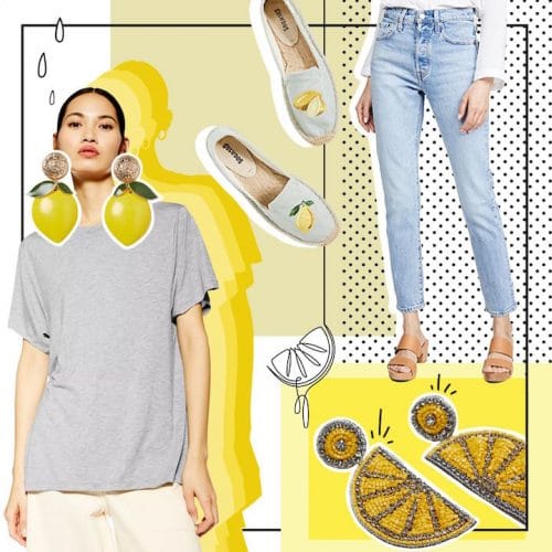lemon print style - accessories