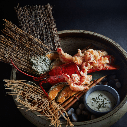 Honjo Restaurant Review: Lobster Tempura With Was Aioli
