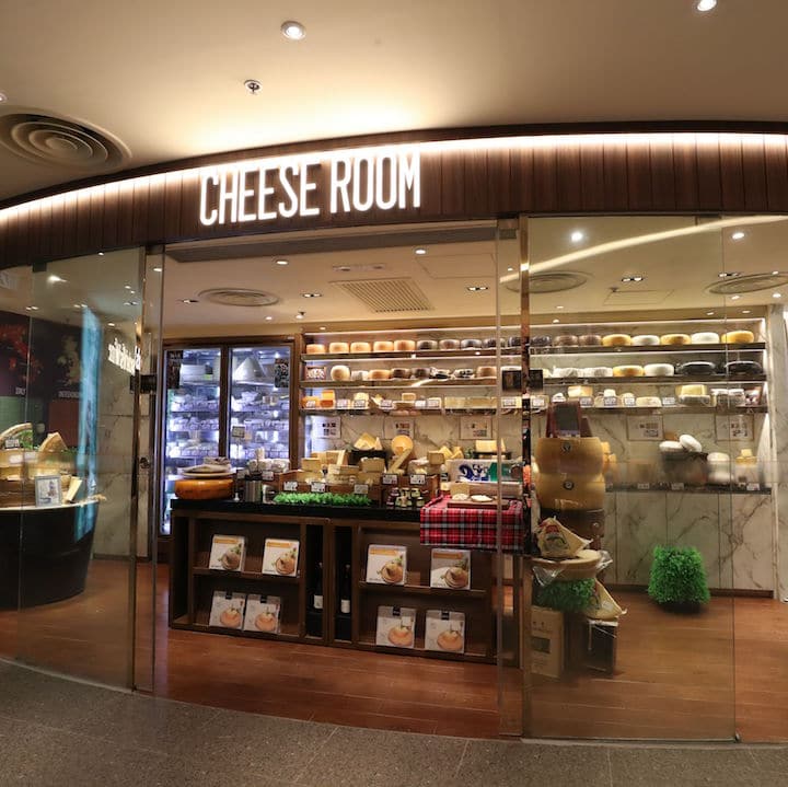 GREAT food hall cheese room