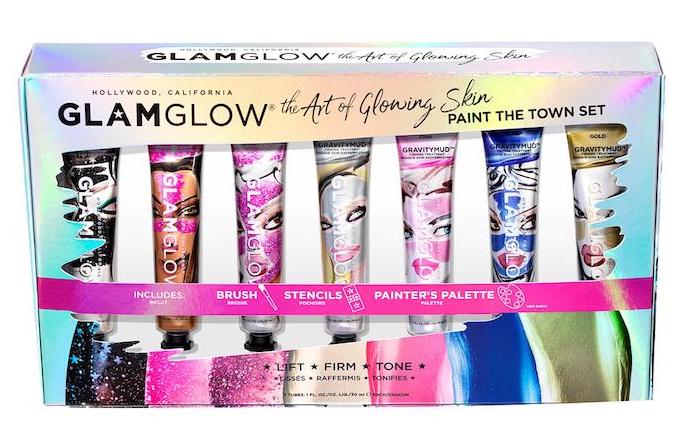 beauty gift guide 2019 glamglow paint the town set
