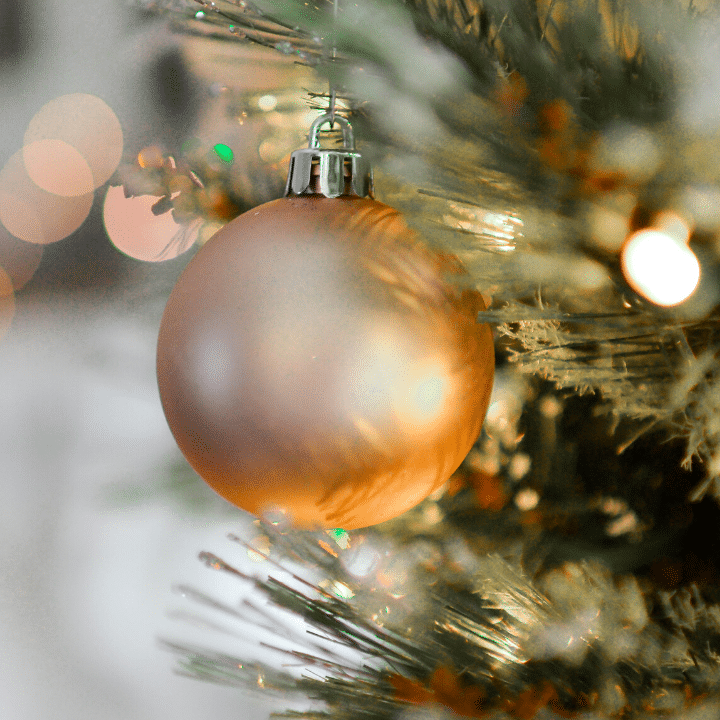 The Best Christmas Games: Gold Bauble Ornament
