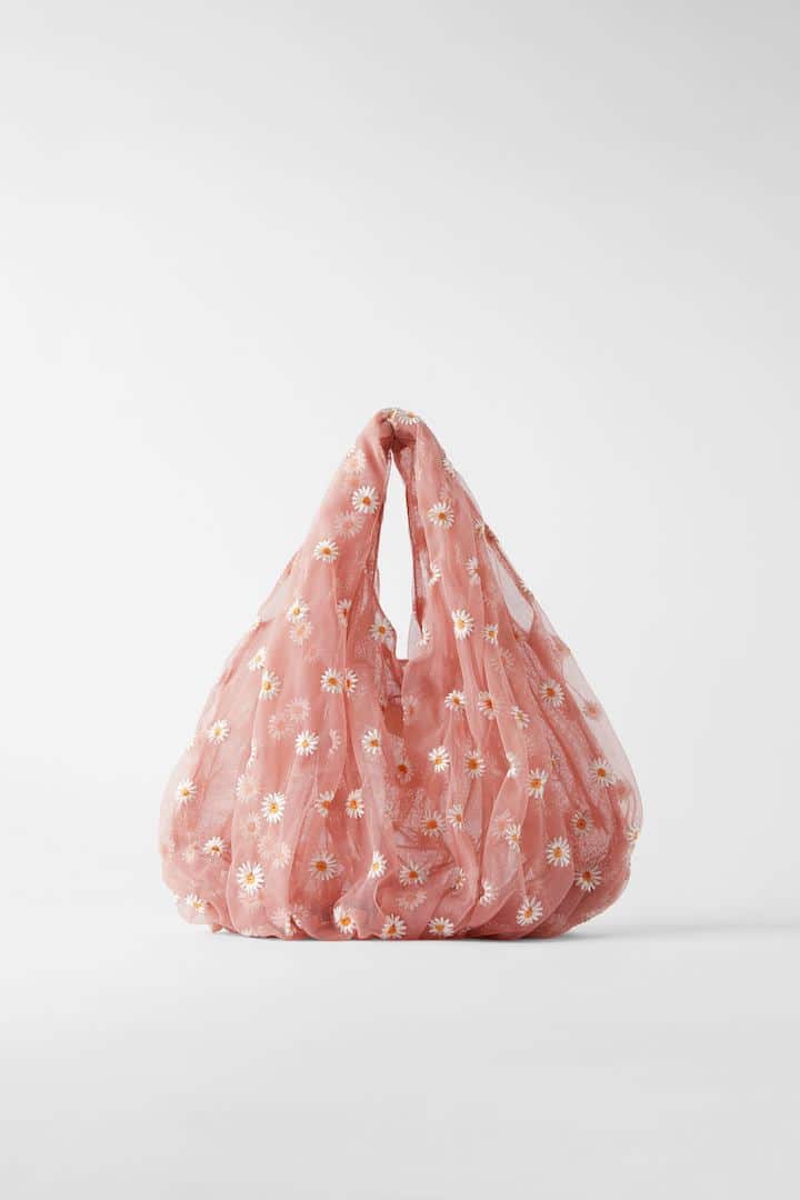 New In Fashion May 2020: Zara, Embroidered Tulle Bag