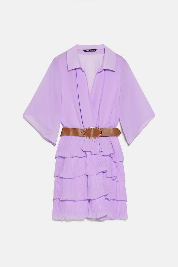 New In Fashion May 2020: Zara, Pleated Dress With Belt