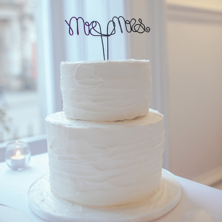 Save on your big day: simple cake