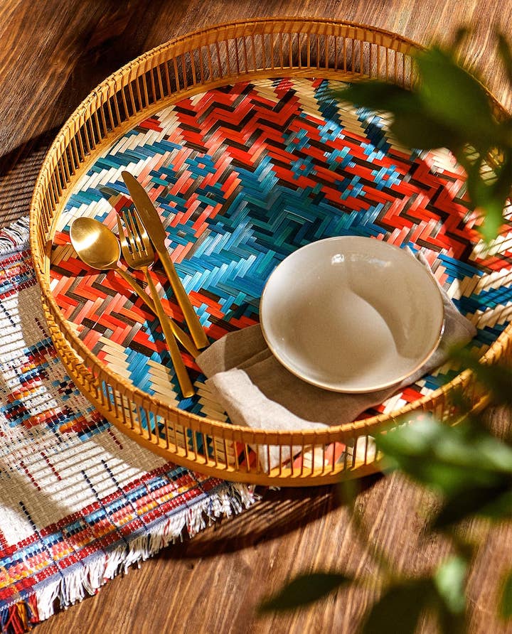 Rattan Tray, Zara HOME