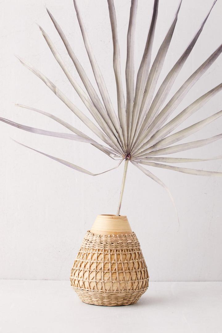 Bamboo And Seagrass Vase, Urban Outfitters