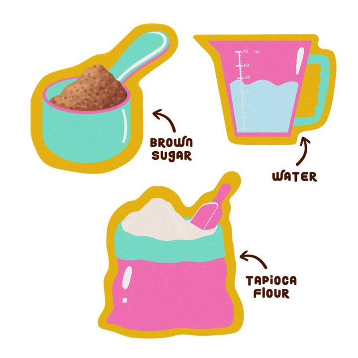 How to make bubble tea: tapioca pearls ingredients