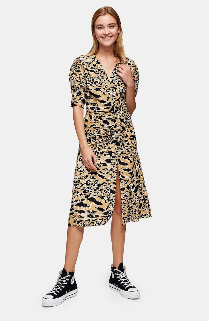 Topshop Leopard Print Dress
