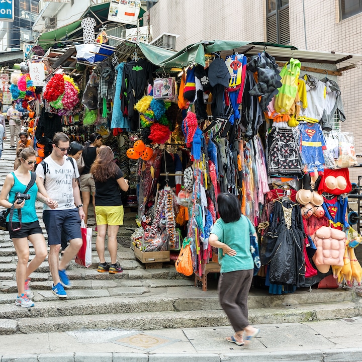 Stone Slab Street is famous view in Hong Kong