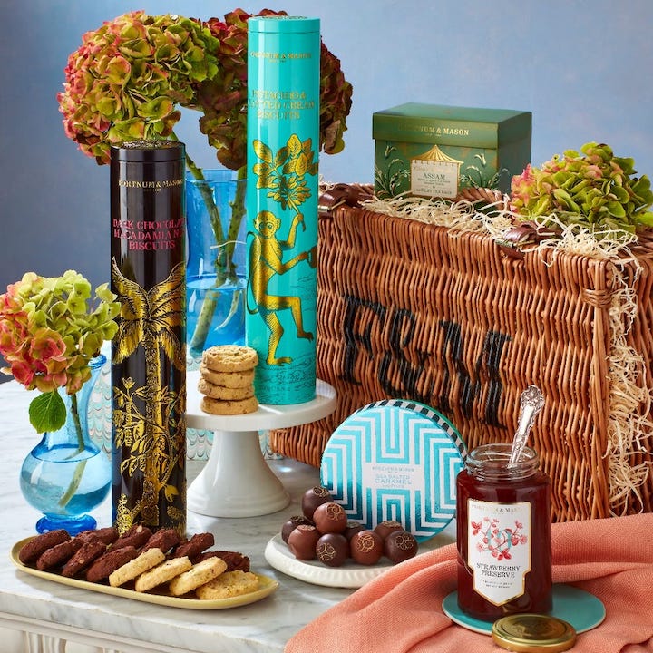 mother's day gift guide ideas best buy fortnum and mason hamper tea chocolate sweets jam biscuits food