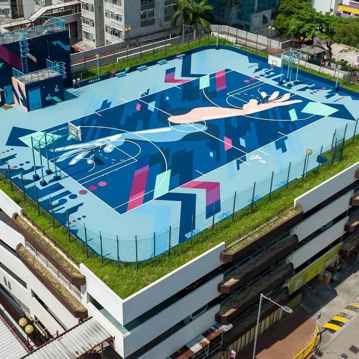 instagram worthy places in hong kong tsing yi basketball court