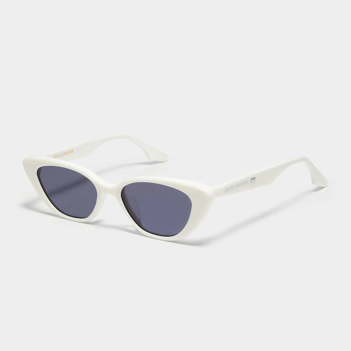 sunglasses shades sunnies summer glasses gentle monster crella w1 slim white cat eye