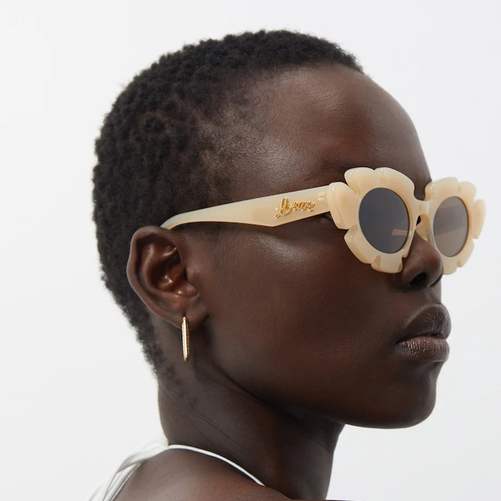 sunglasses shades sunnies summer glasses best style buys loewe paula ibiza flower shaped acetate beige