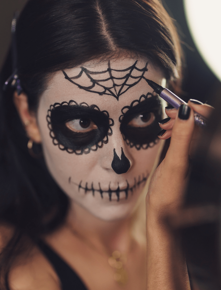 Adult Halloween Costume Stores Hong Kong: Skeleton Makeup
