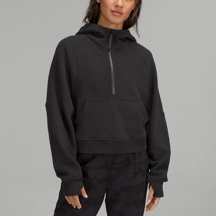 lululemon gifts fitness style athleisure gift athletic wear accessories align scuba oversized half zip hoodie