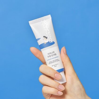 skincare routine gentle sensitive skin affordable fragrance free beauty spf korean ROUND LAB Birch Juice Moisturizing Sun Cream SPF 50+ PA++++