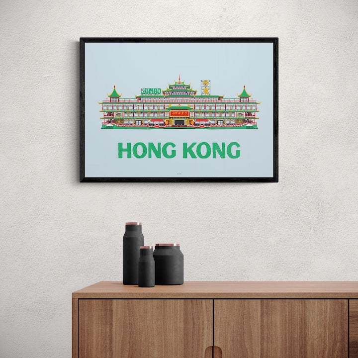 affordable hong kong themed wall art photography fine art print tiny island maps neighbourhood prints