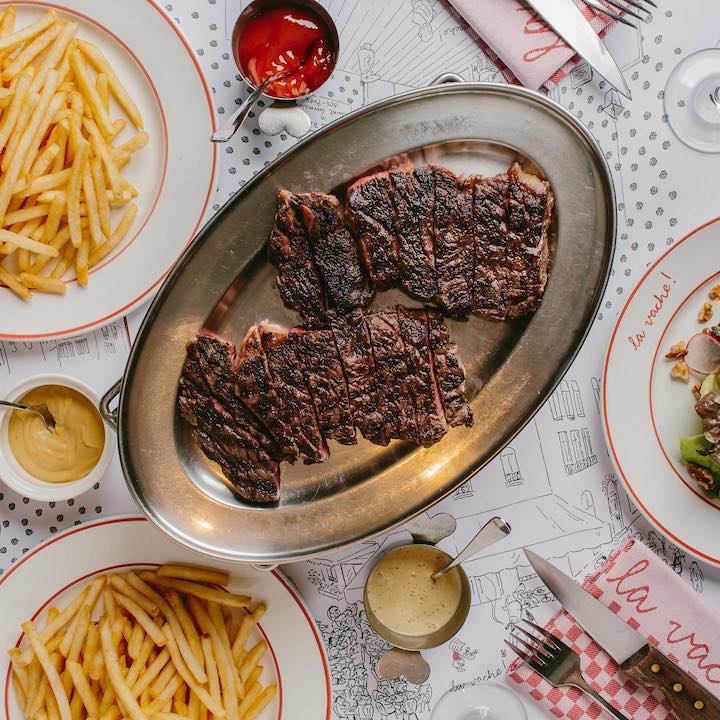 La Vache Brunch: Steak and Fries