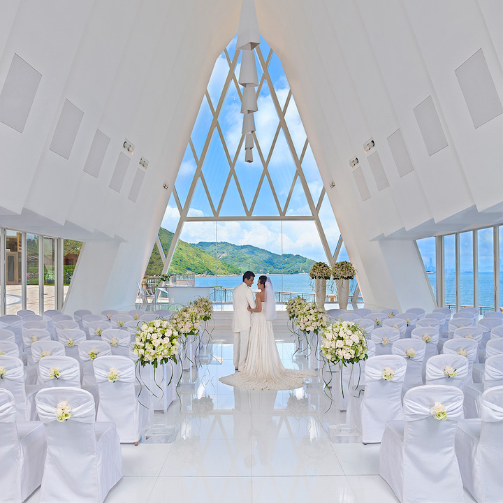 top hotel wedding venues hong kong auberge discovery bay hong kong seaside mountains pavilion white chapel