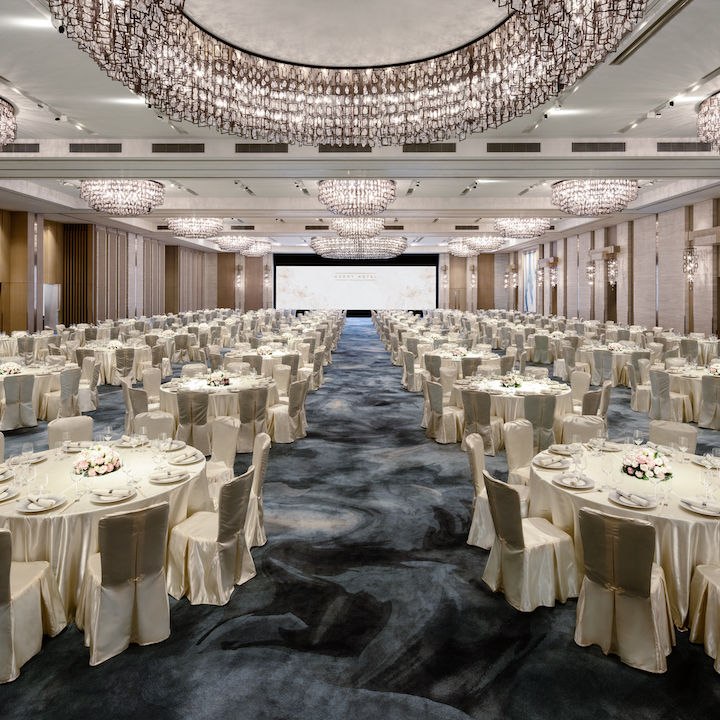top hotel wedding venues hong kong kerry hotel shangri la grand ballroom pillarless