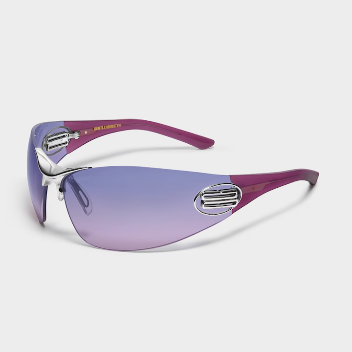 sunglasses shades sunnies summer glasses best style buys gentle monster meta o2v sunglasses goggle silver blue violet lenses sport
