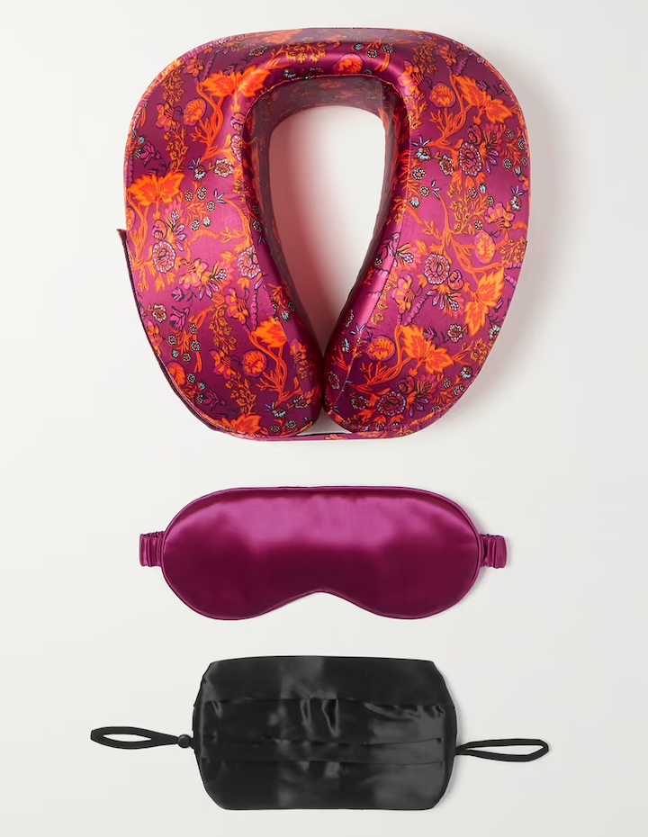 Best Travel Accessories Hong Kong: Slip Silk Travel Pillow & Eye Mask Set
