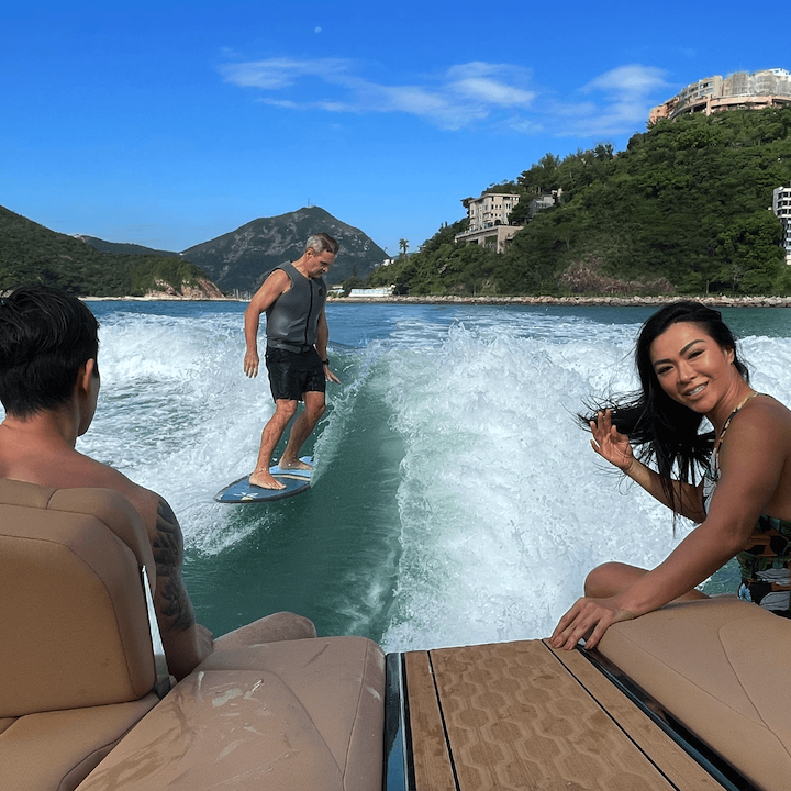 wakeboarding wakesurfing water sports hong kong fitness wakesurf players hourly half day full day party packages repluse bay aberdeen tai tam beaches