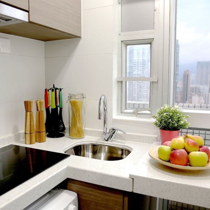 serviced apartments flats homes houses hong kong short term rental stays home decor whats on hk the grand blossom serviced apartments kitchen hum hom kowloon