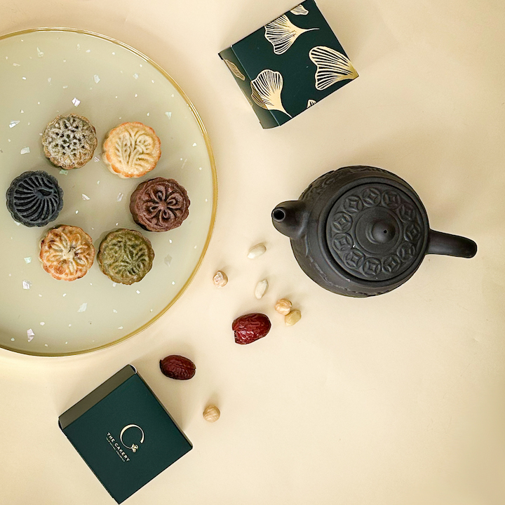 mooncakes mid autumn hong kong 2023 the cakery vegan match mochi earl grey black sugar mochi black sesame lava red date mochi lava chocolate hazelnut coconut peanut