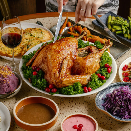 Thanksgiving Dinner Menu, Takeaway Turkey Set, Pumpkin Pie: MâmAmis