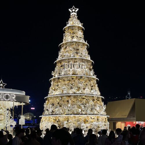 christmas lights hong kong decorations festive displays installations december 2023 k11 musea dior