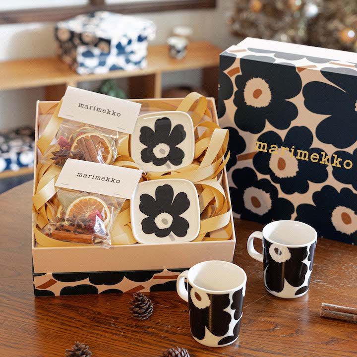 christmas decorations shops stores festive decor home marimekko holiday special gift box mugs plates mulled wine