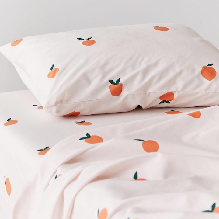 2024 Pantone Colour of the Year, Peach Fuzz: Urban Outfitters Bedding Set