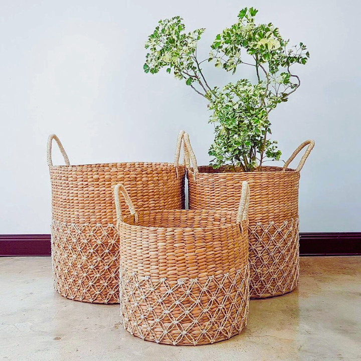 Mother's Day The Blomstre Analilia Hand-Woven Seagrass Baskets
