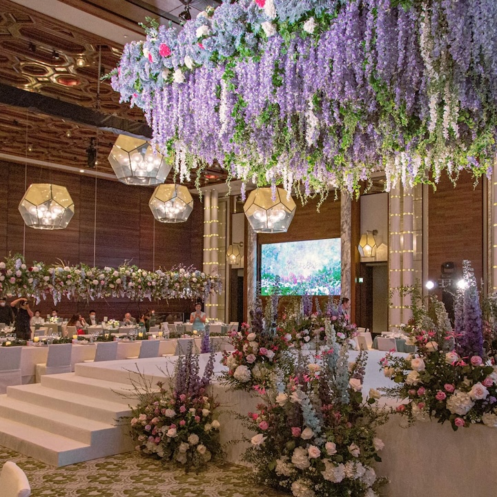 Wedding Decorations Hong Kong, Backdrop Design, Flower Arrangement: Wedding Garden Limited