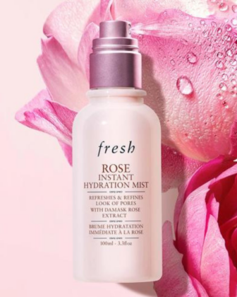 hong kong humidity heat tips products keep cool beauty skincare makeup sweat sun protection face mist Fresh Rose Pore-Minimizing Hydration Mist