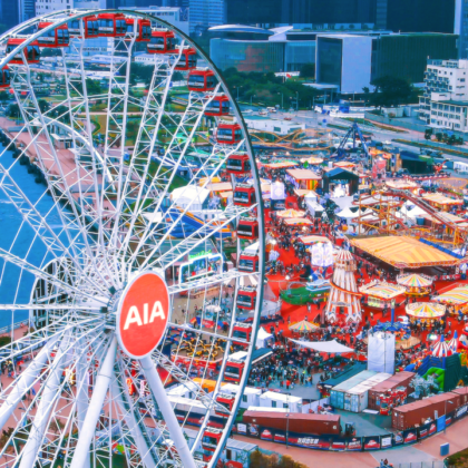 aia carnival back central harbourfront the world circus ubs december 2023 hong kong events whats on happenings things to do winter rides music