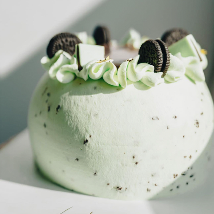 Les Filles mint-chocolate indulgence crunch chiffon cream crisp ganache, Oreo Andes 