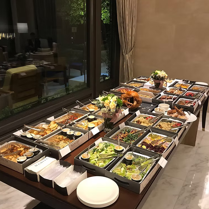 catering table set up by habitu, catering service in hong kong habitu hk