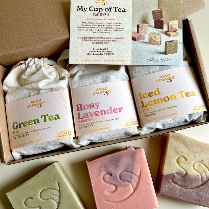 Gift Ideas For Her, Christmas 2024, soap yummy, tea scented soap set