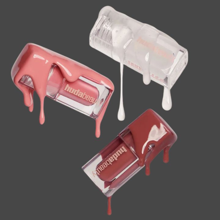 Huda Beauty's Spring Limited Edition Glossiest Gloss Trio Set.