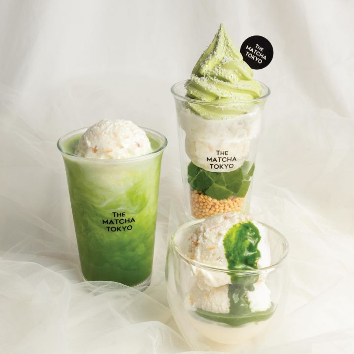 Matcha Hong Kong spot, Matcha Tokyo, offering matcha lattes, matcha soft serves and more.