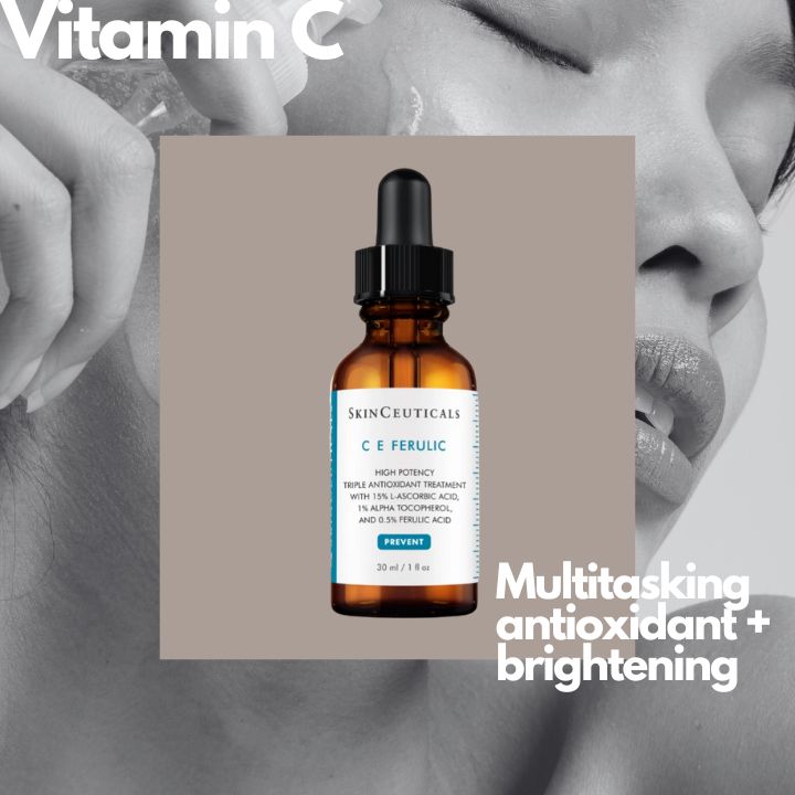 Vitamin C is a powerful antioxidant that brightens the skin, reduces hyperpigmentation and boosts collagen production, making it ideal for all skin types, especially dull or uneven-toned skin.